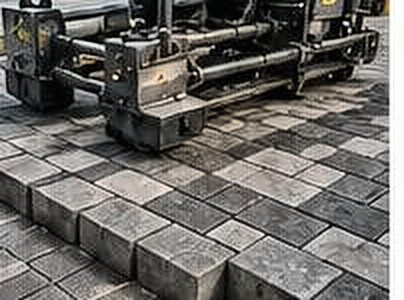 Machinaal straten van betonklinkers